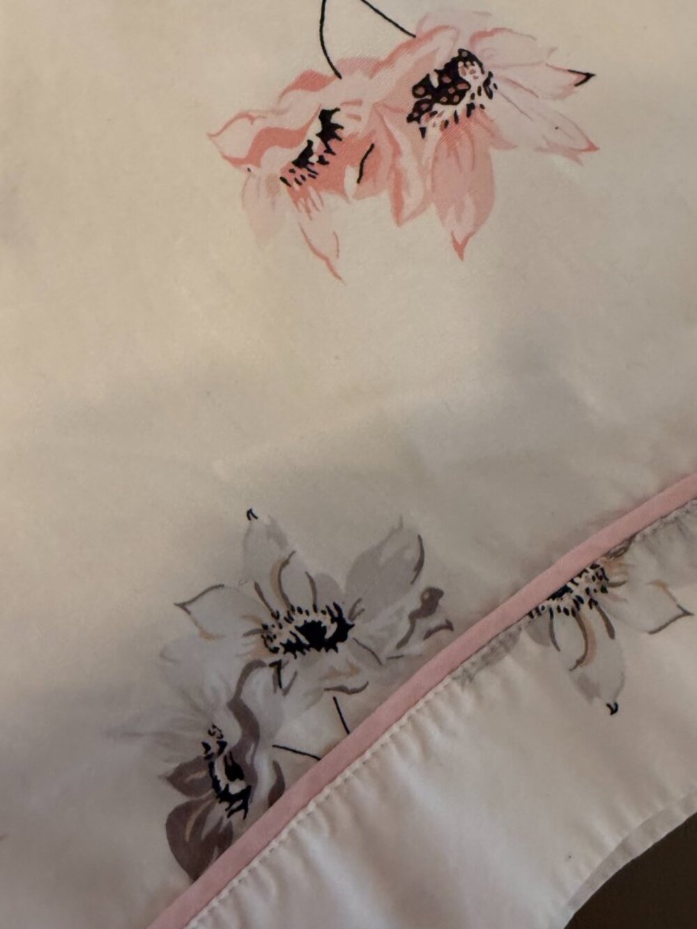 Haven Well Within Pajama Set Medium Long Sleeve Floral White Cotton - Picture 13 of 16